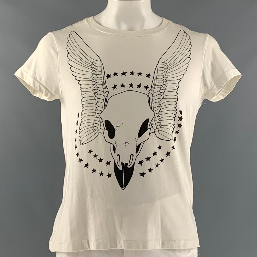 LEVI'S RED Size L White Black Graphic Cotton &  Polyester Crew-Neck T-shirt